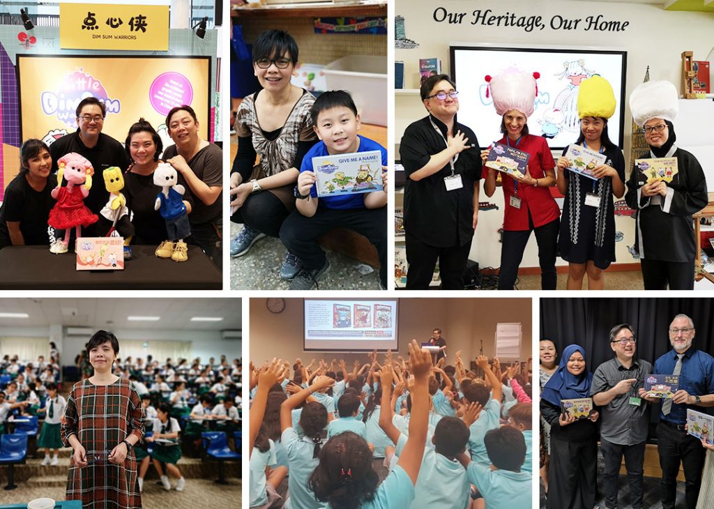 Learn English with Dim Sum Warriors 點心俠 - Taiwan - about us 舉辦了工作坊，包括新加坡美國學校、新加坡德威學校以及加拿大國際學校