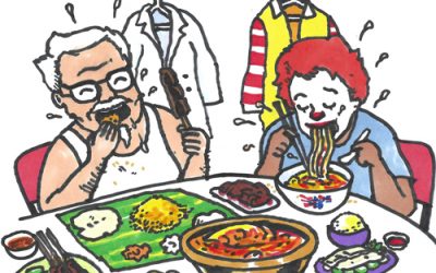 津津有味 ( jīn jīn yǒu wèi )：Yummy!